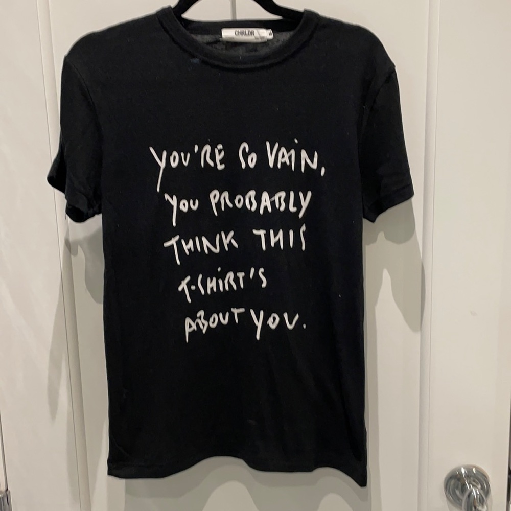 CHRLDR black tshirt